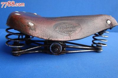 经典回响 探秘原装上海老自行车牛皮三簧鞍座